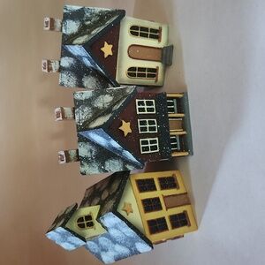 Stony Creek Mini Houses Candle Holders